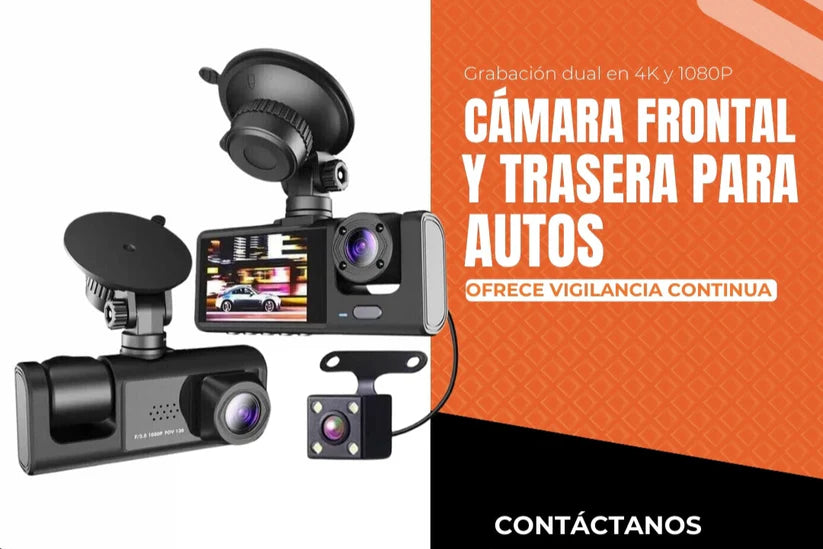 TRIPLE CAMARA 1080P PARA AUTO
