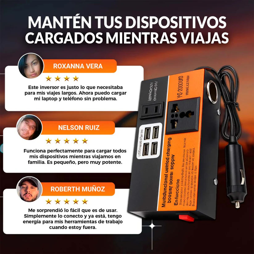 CargaMax - Inversor de corriente para auto