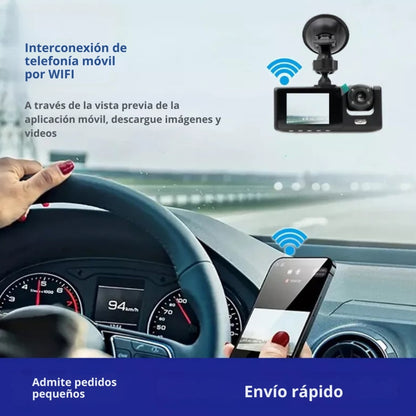 TRIPLE CAMARA 1080P PARA AUTO
