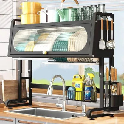 ESCURRIDOR DE PLATOS GRANDE EN ACERO INOXIDABLE - 50% DESCUENTO HOY