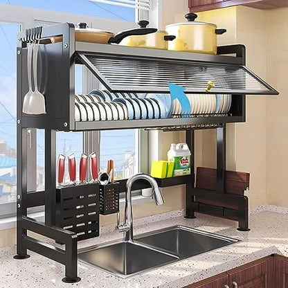 ESCURRIDOR DE PLATOS GRANDE EN ACERO INOXIDABLE - 50% DESCUENTO HOY